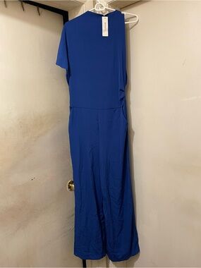 Royal Blue Wide Leg Jumpsuit Women’s Medium NWT Short Sleeve